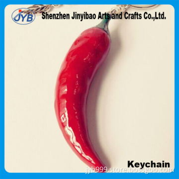 Kitchen item gift keyring type chili key holder for promotion